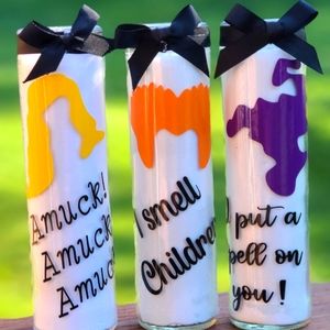 Hocus pocus unsented candle set